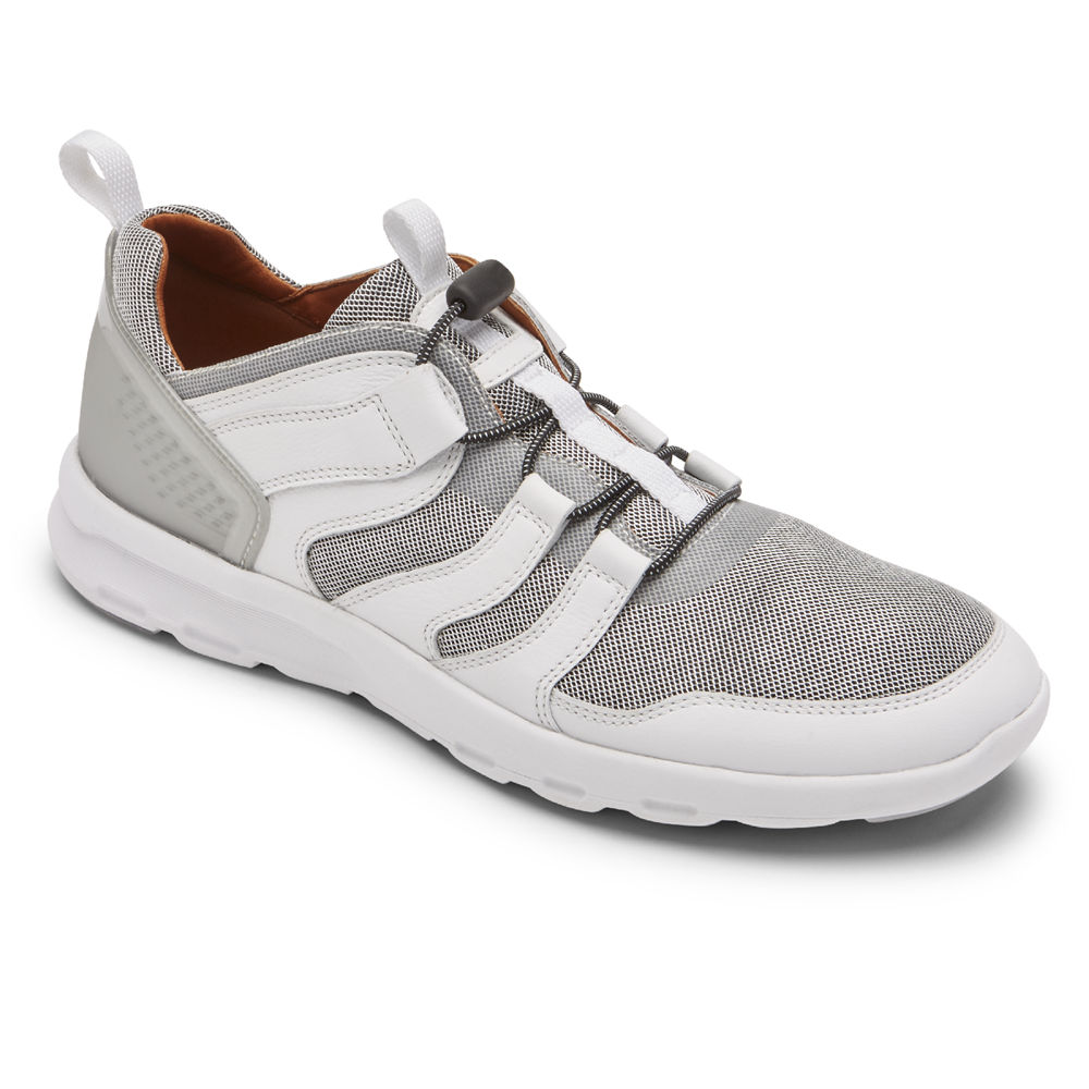 Rockport Mens PulseTech Alt Bungee - Sneakers White - JLR712430